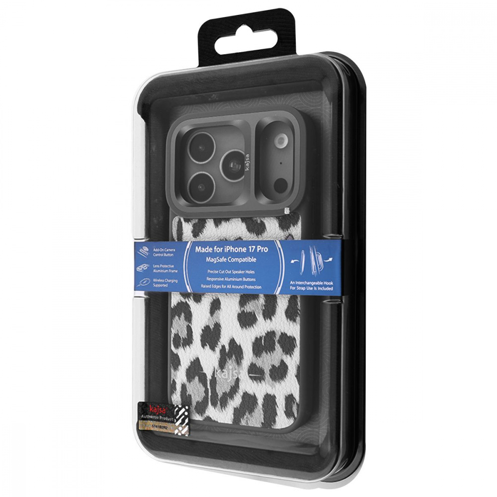Чохол Kajsa Leopard Pattern with Magnetic Ring iPhone 17 Pro — Придбати в Україні - фото 1