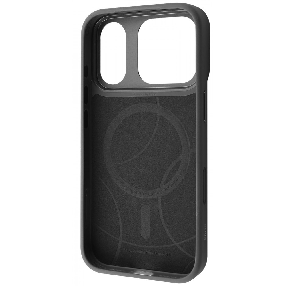 Чехол Kajsa Leopard Pattern with Magnetic Ring iPhone 17 Pro gray на картинке №3