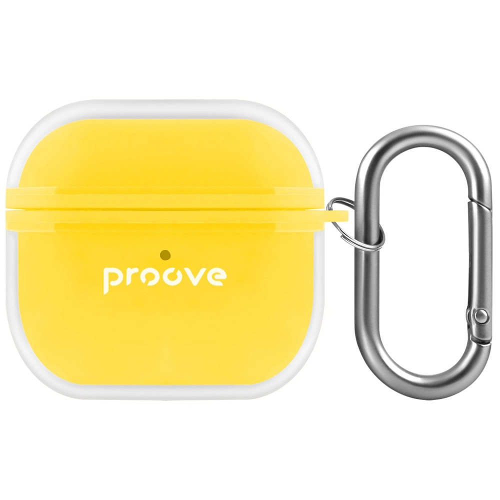 Чехол Proove Air Bump Case AirPods 4 yellow на картинке №3