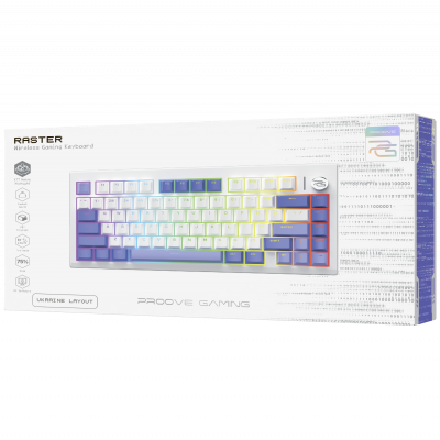 Купить Беспроводная клавиатура Proove  Gaming Raster (Ukraine Layout) 71444 - Ncase