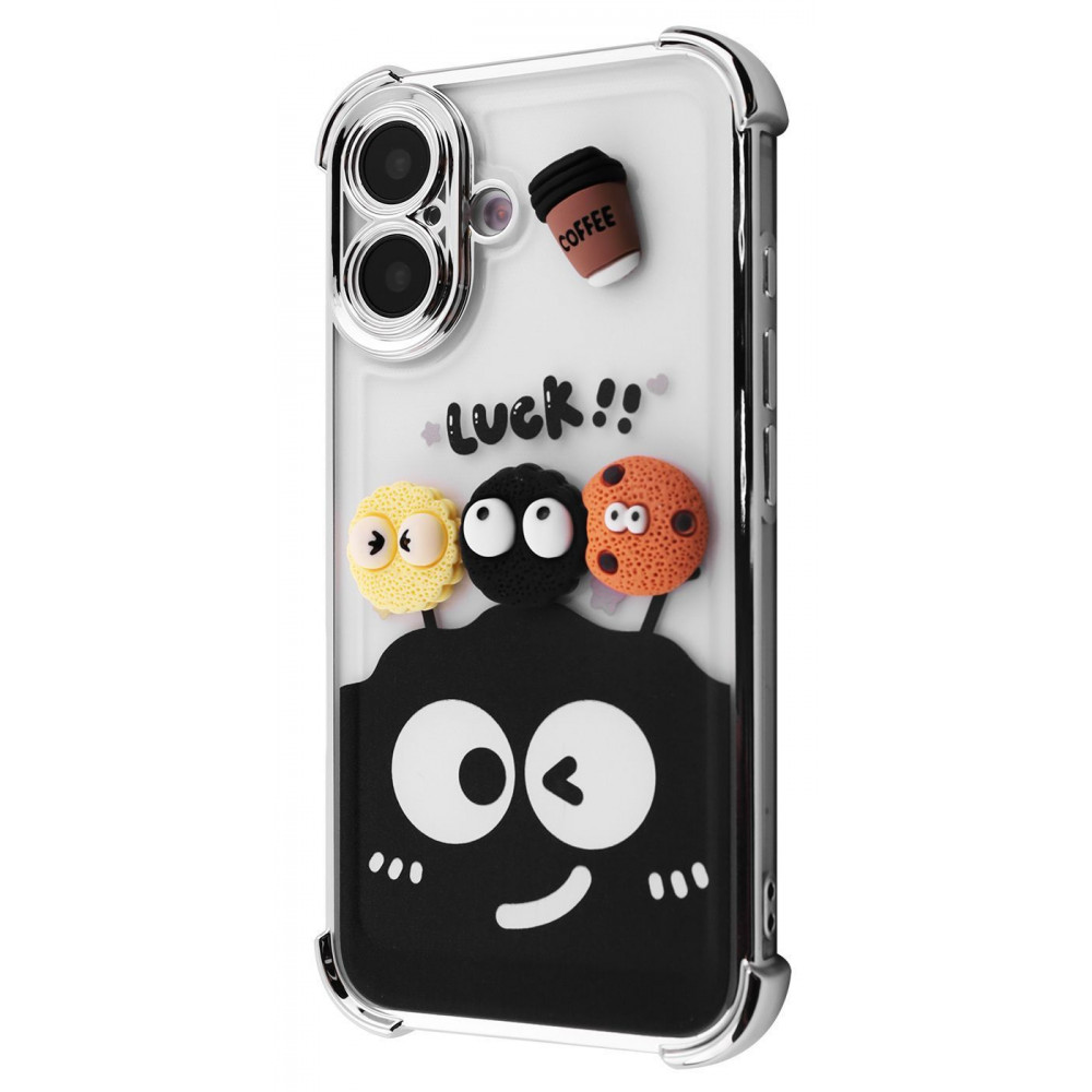 Чехол WAVE Winkie iPhone 16 silver/splash на картинке №1