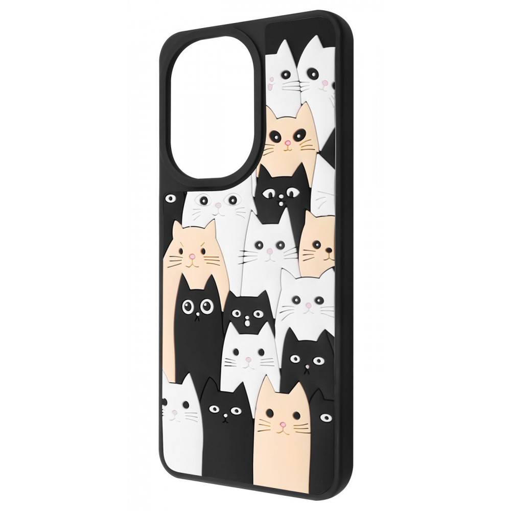 Чехол WAVE Doodle Case Xiaomi Redmi A5/Poco C71 (Global) cats на картинке №1