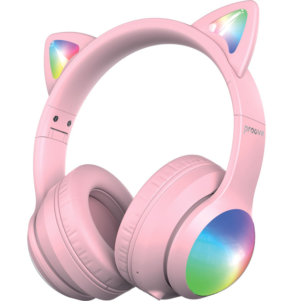Бездротові навушники Proove Kids LumiCat (APP) pink (HPLC0001AP27) Рожевий на малюнкі №1
