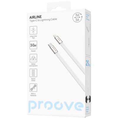 Кабель Proove AirLine Type-C to Lightning 30W (1m) — Придбати в Україні