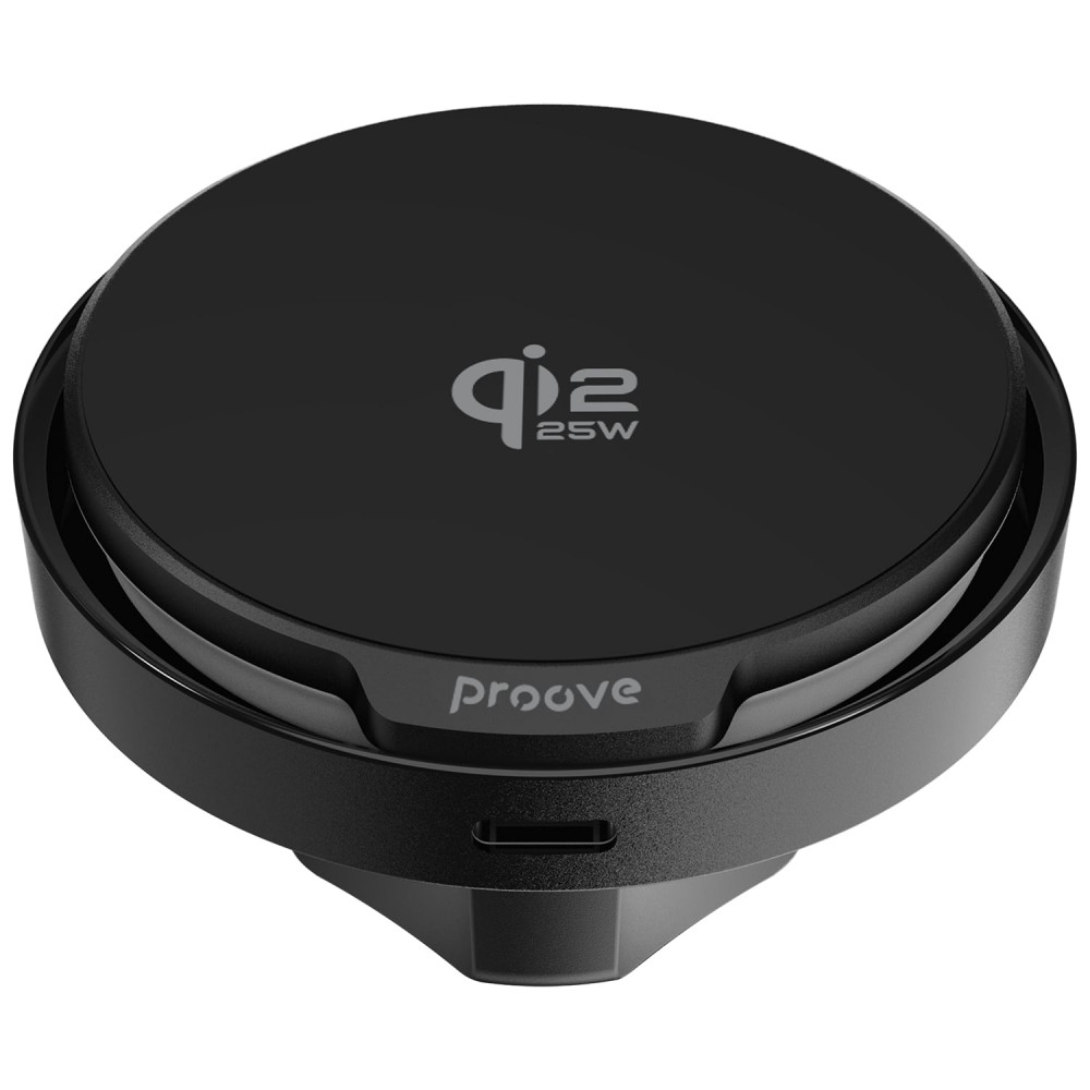 Автодержатель с Беспроводной Зарядкой Proove Spark Qi2.2 25W black на картинке №6