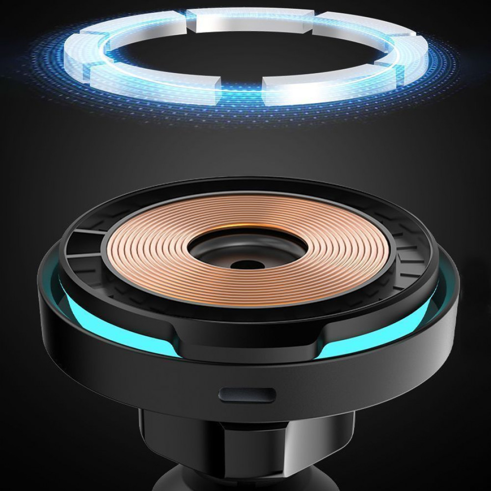 Автодержатель с Беспроводной Зарядкой Proove Spark Qi2.2 25W black на картинке №8