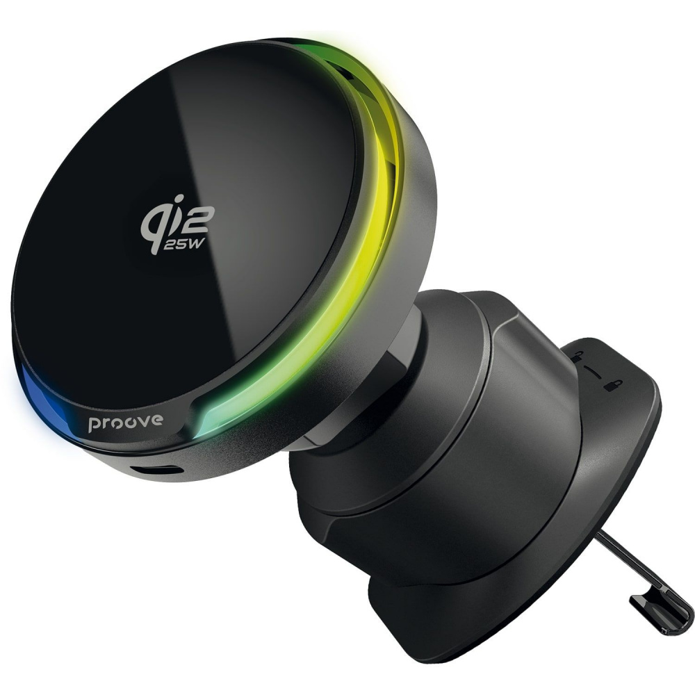 Автомобільний тримач з Бездротовим ЗП Proove Spark Qi2.2 25W — Придбати в Україні