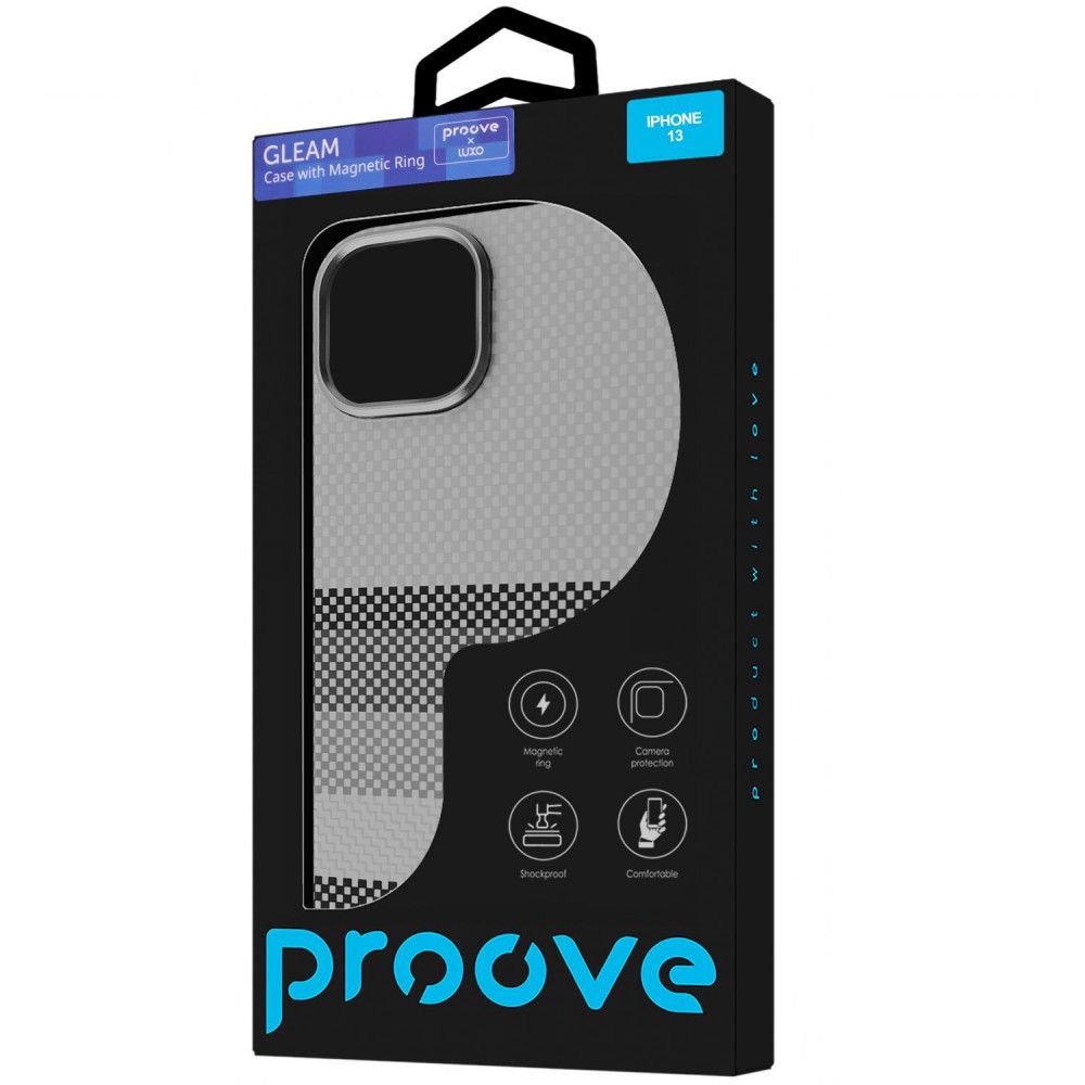 Чохол Proove Gleam Case with Magnetic Ring iPhone 13 blue borders на малюнкі №2