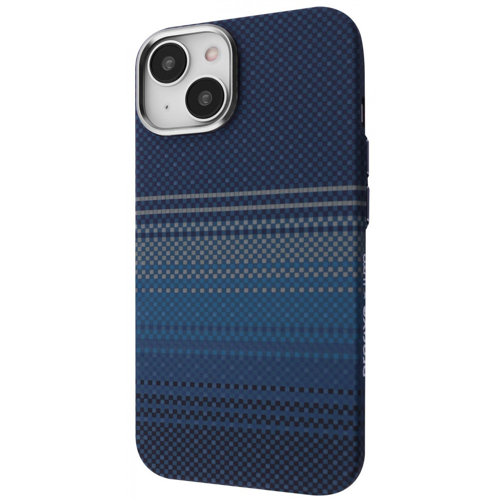 Чехол Proove Gleam Case with Magnetic Ring iPhone 15 blue stripes на картинке №1