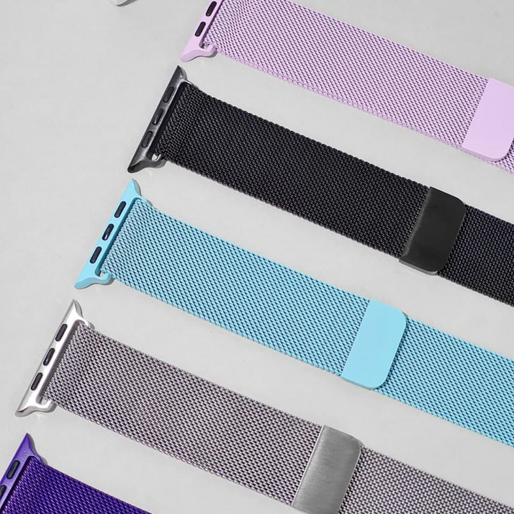 Ремешок Apple Watch Milanese Loop 42/44/45/49 mm rose gold (7771) Розовое золото на картинке №9