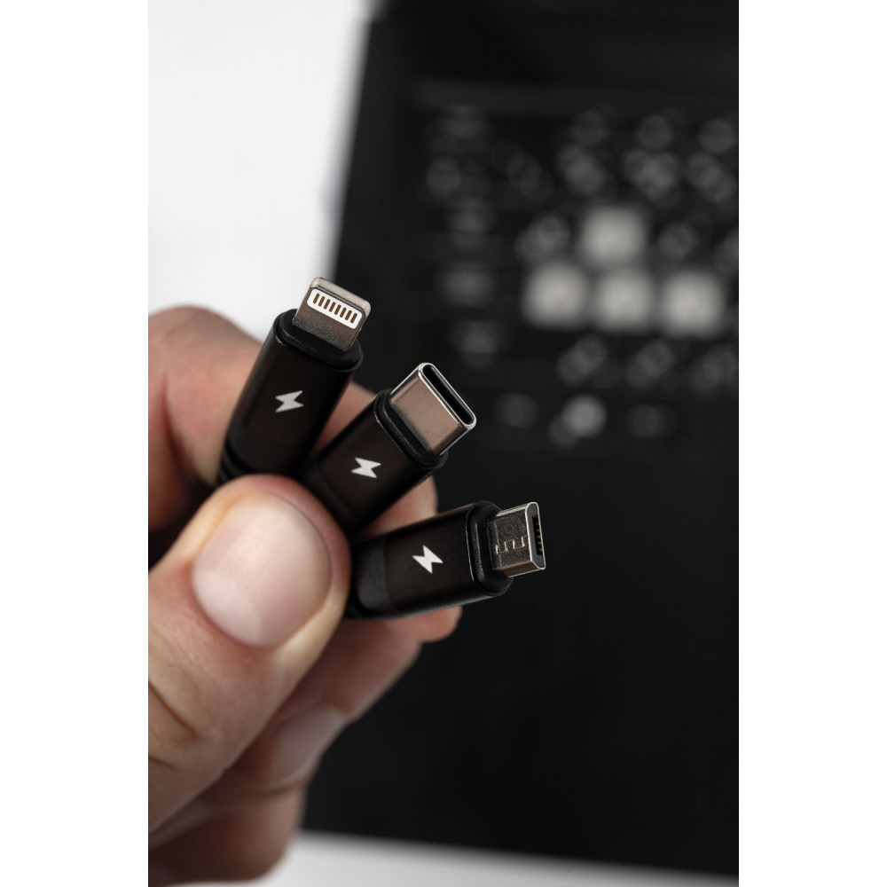 Кабель Proove Hydra 3 in 1 Type-C + Micro USB + Lightning (1m) - фото 3