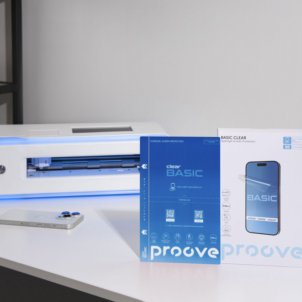 Захисна гідрогелева плівка Proove Hydrogel Screen Protection BASIC Clear — Придбати в Україні - фото 2