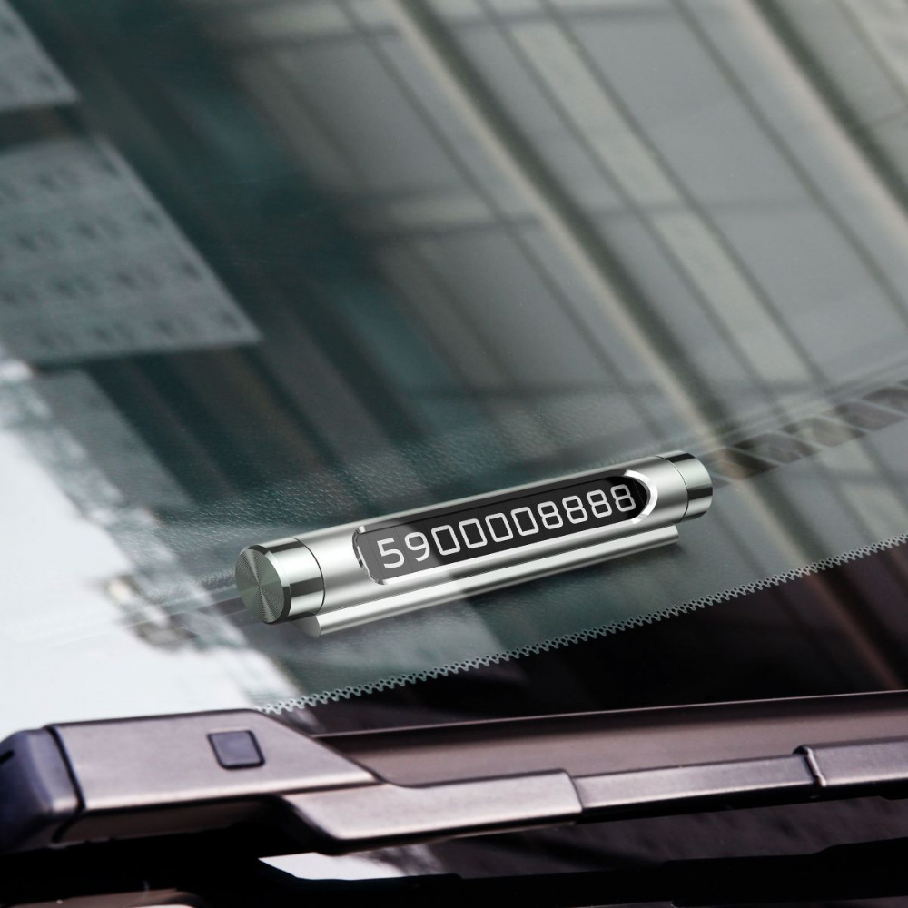 Паркувальна Карта Baseus Metal Temporary Parking Number Plate (Dual-Number Version) — Придбати в Україні - фото 1