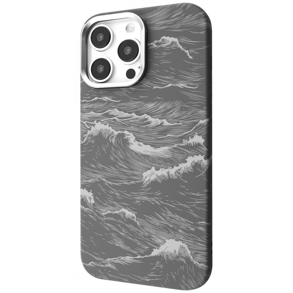 Чехол Proove Gleam Case with Magnetic Ring iPhone 16 Pro Max silver ocean (PCGCIP16PM75) Океанический серебристый на картинке №1