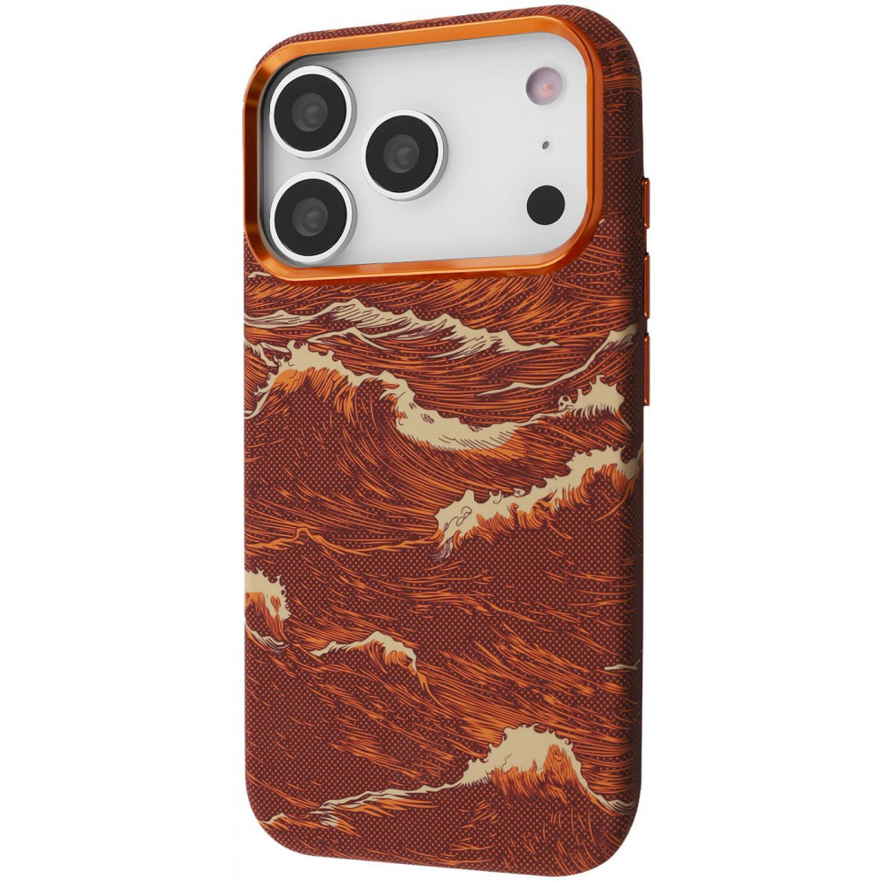 Чехол Proove Gleam Case with Magnetic Ring iPhone 17 Pro/18 Pro orange ocean (PCGCIP17P079) Океанический оранжевый на картинке №1