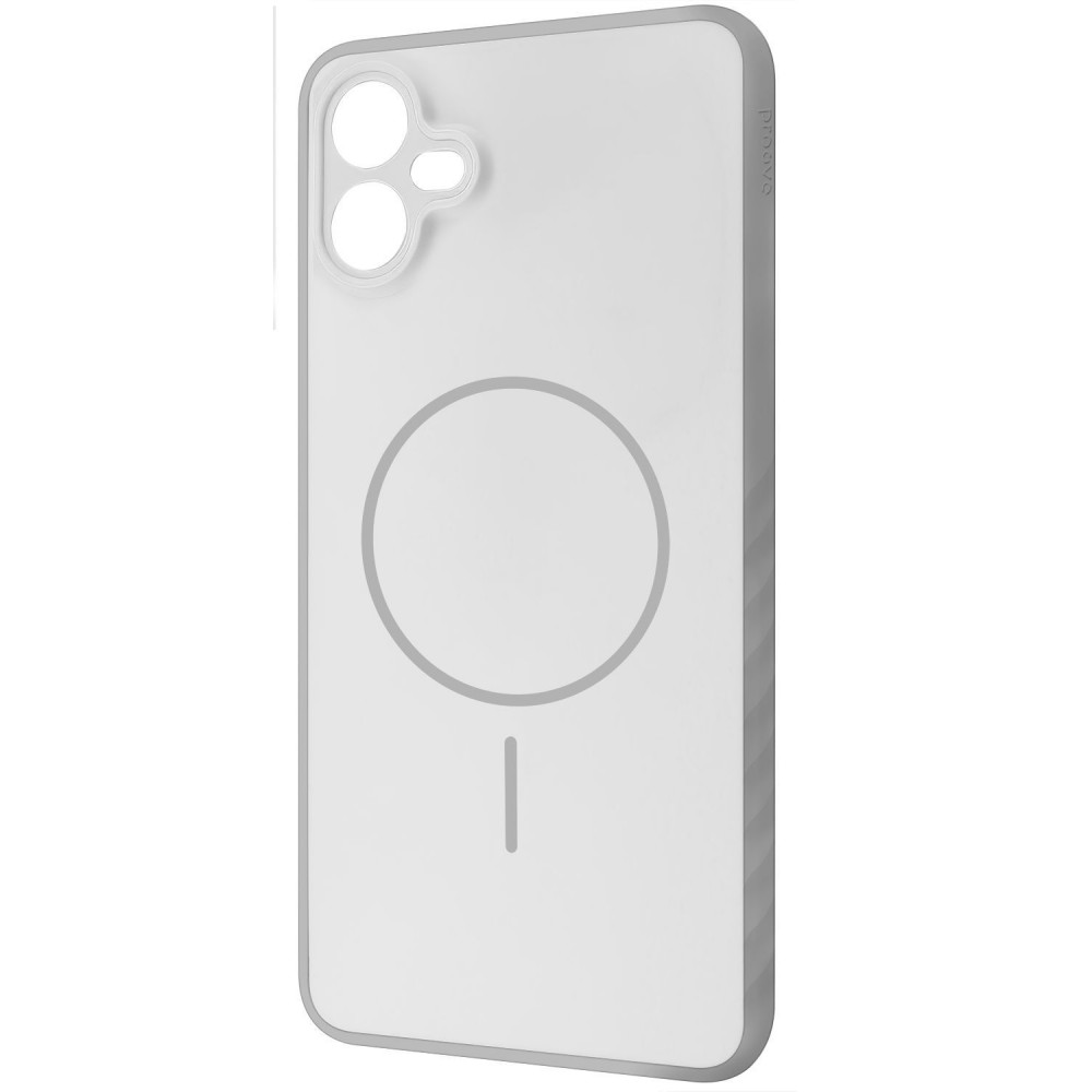 Чохол Proove Softline Case with Magnetic Ring Samsung Galaxy A07 silver (PCLCSGSA729) Сріблястий на малюнкі №1