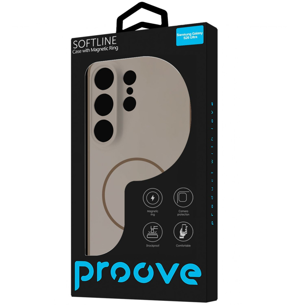 Чехол Proove Softline Case with Magnetic Ring Samsung Galaxy S26 Ultra green (PCLCSGSU266) Зелёный на картинке №2