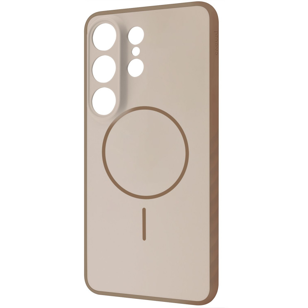 Чехол Proove Softline Case with Magnetic Ring Samsung Galaxy S26 Ultra beige (PCLCSGSU2681) Бежевый на картинке №1