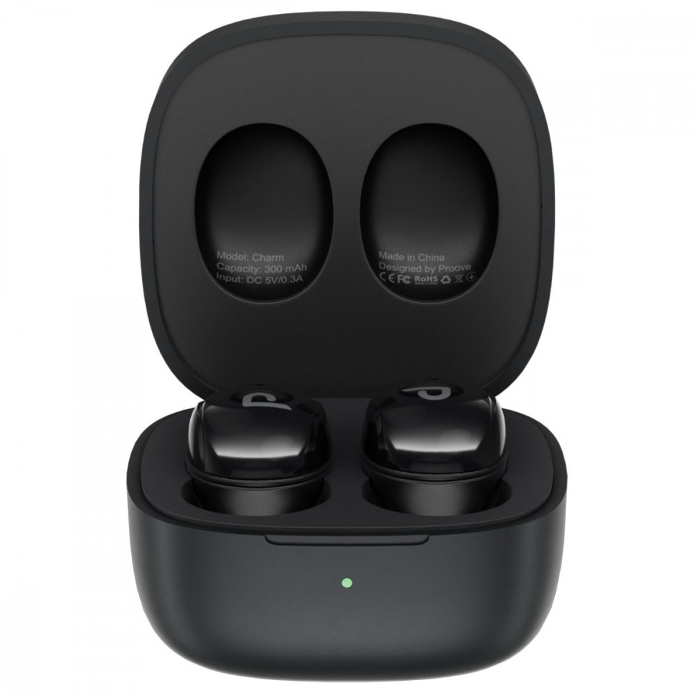 Бездротові навушники Proove Charm TWS (APP) black на малюнкі №1