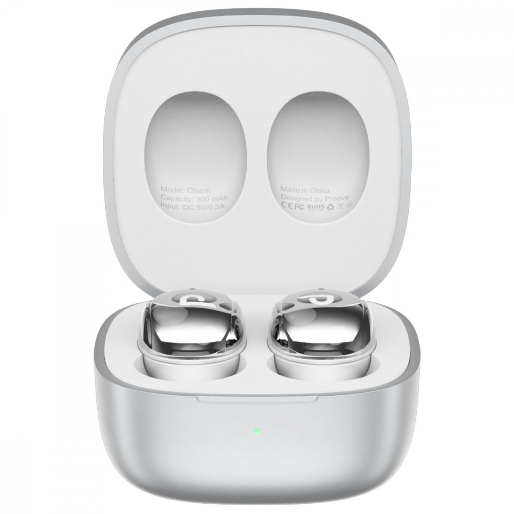 Бездротові навушники Proove Charm TWS (APP) silver на малюнкі №1