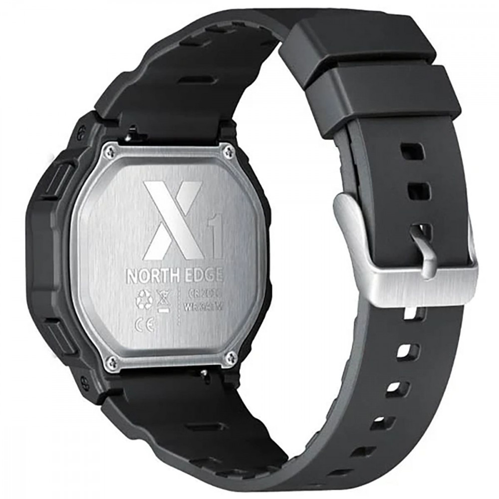 Цифровые Часы NORTH EDGE X1 black/white на картинке №3