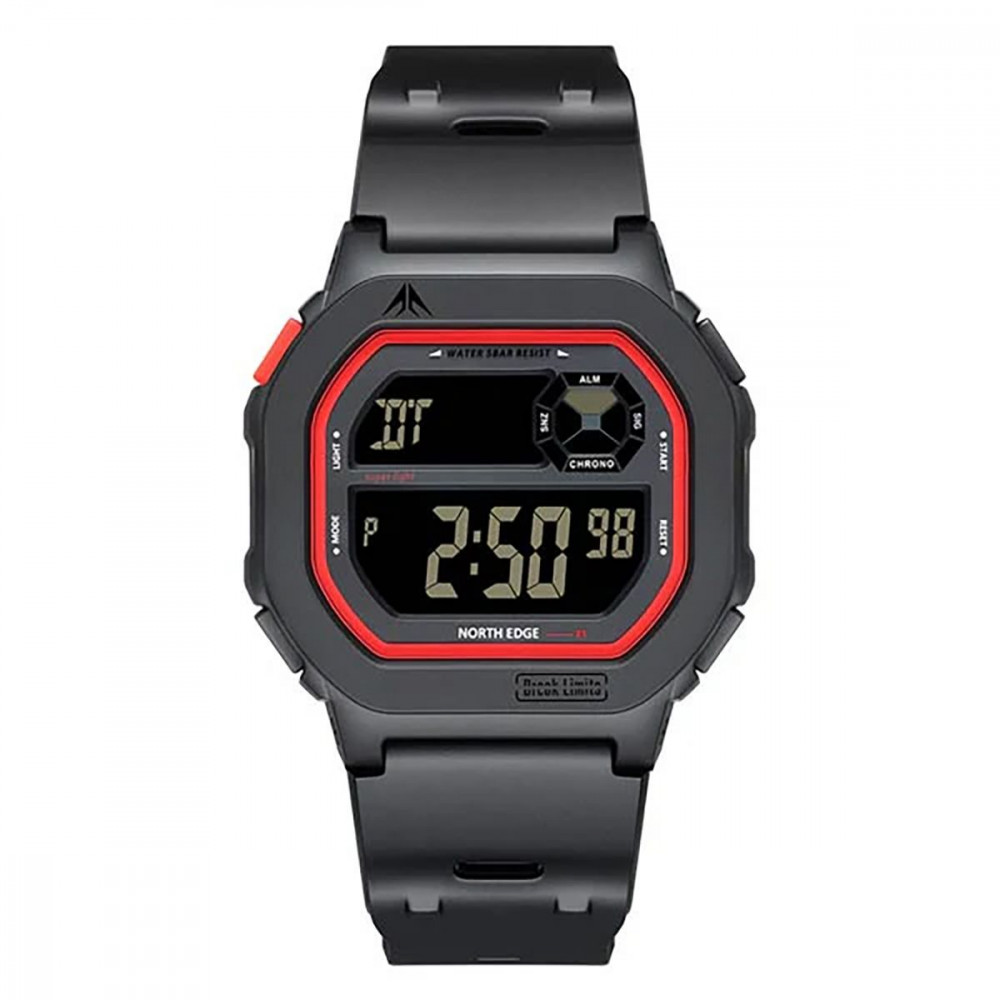 Цифровые Часы NORTH EDGE X1 black/red на картинке №1
