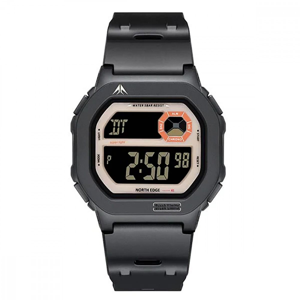 Цифровые Часы NORTH EDGE X1 black/white на картинке №1