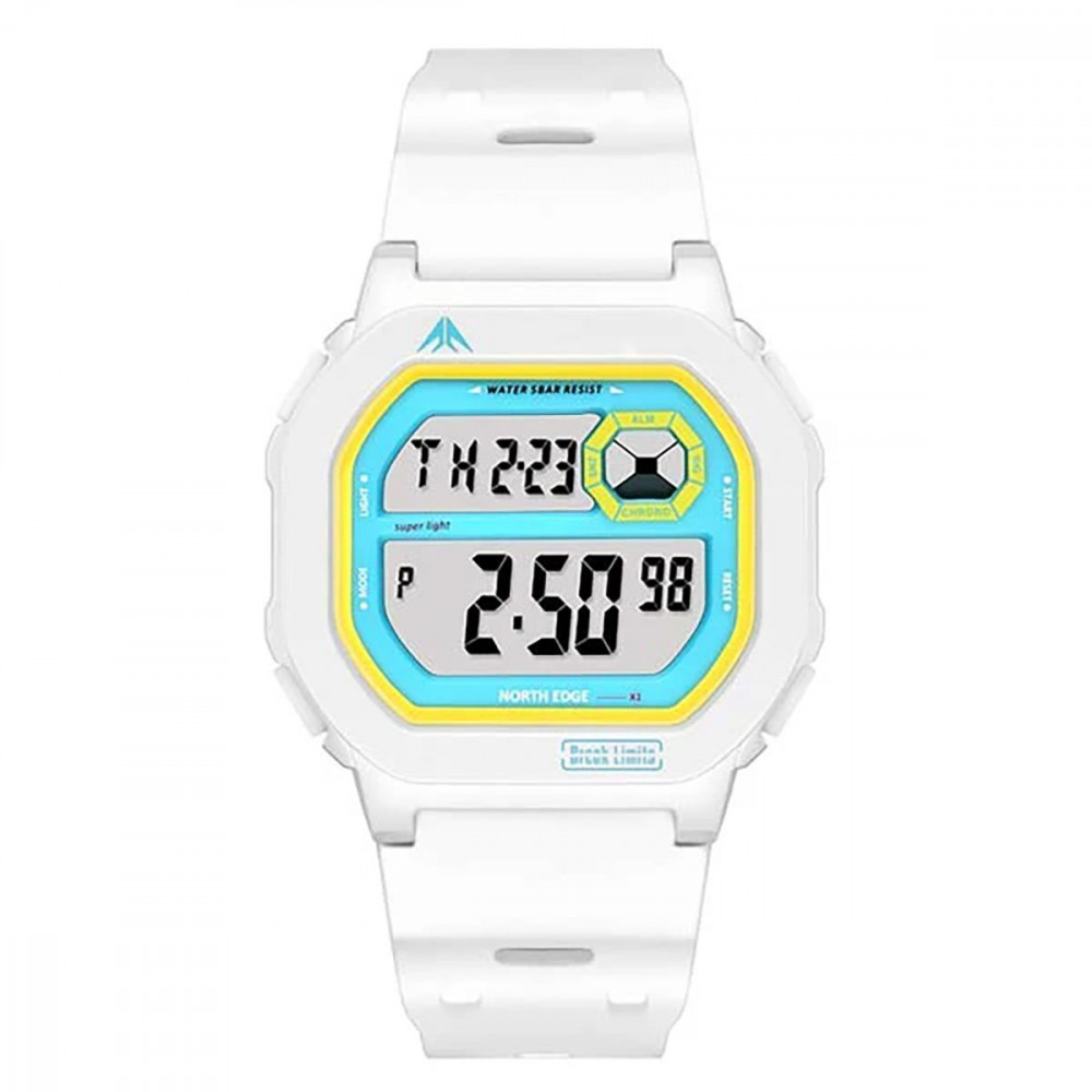 Цифровые Часы NORTH EDGE X1 white на картинке №1