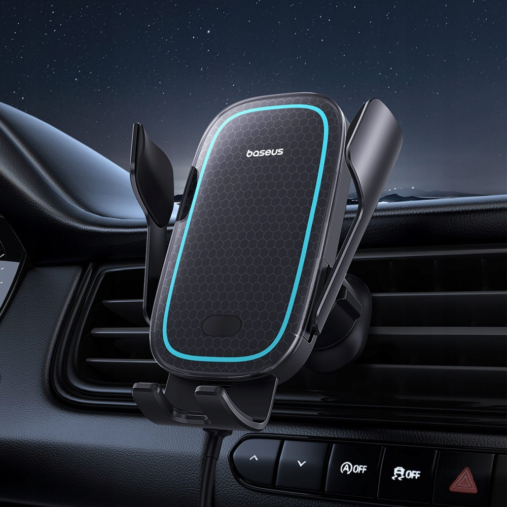 Автомобільний тримач з Бездротовим ЗП Baseus Milky Way Pro 15W — Придбати в Україні - фото 9
