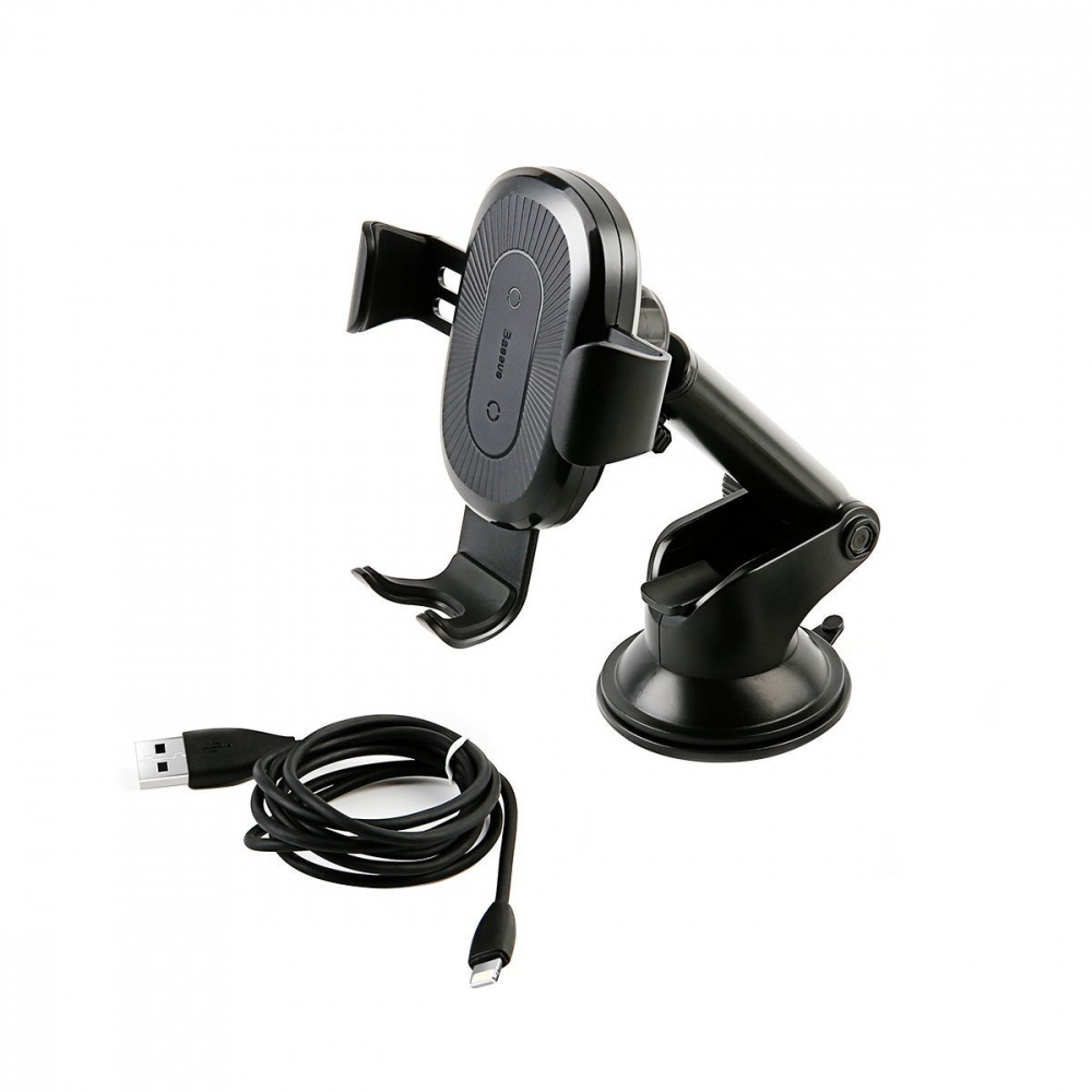 Автомобільний тримач з Бездротовим ЗП Baseus Gravity Car Mount (Osculum Type) 1.7A — Придбати в Україні - фото 4