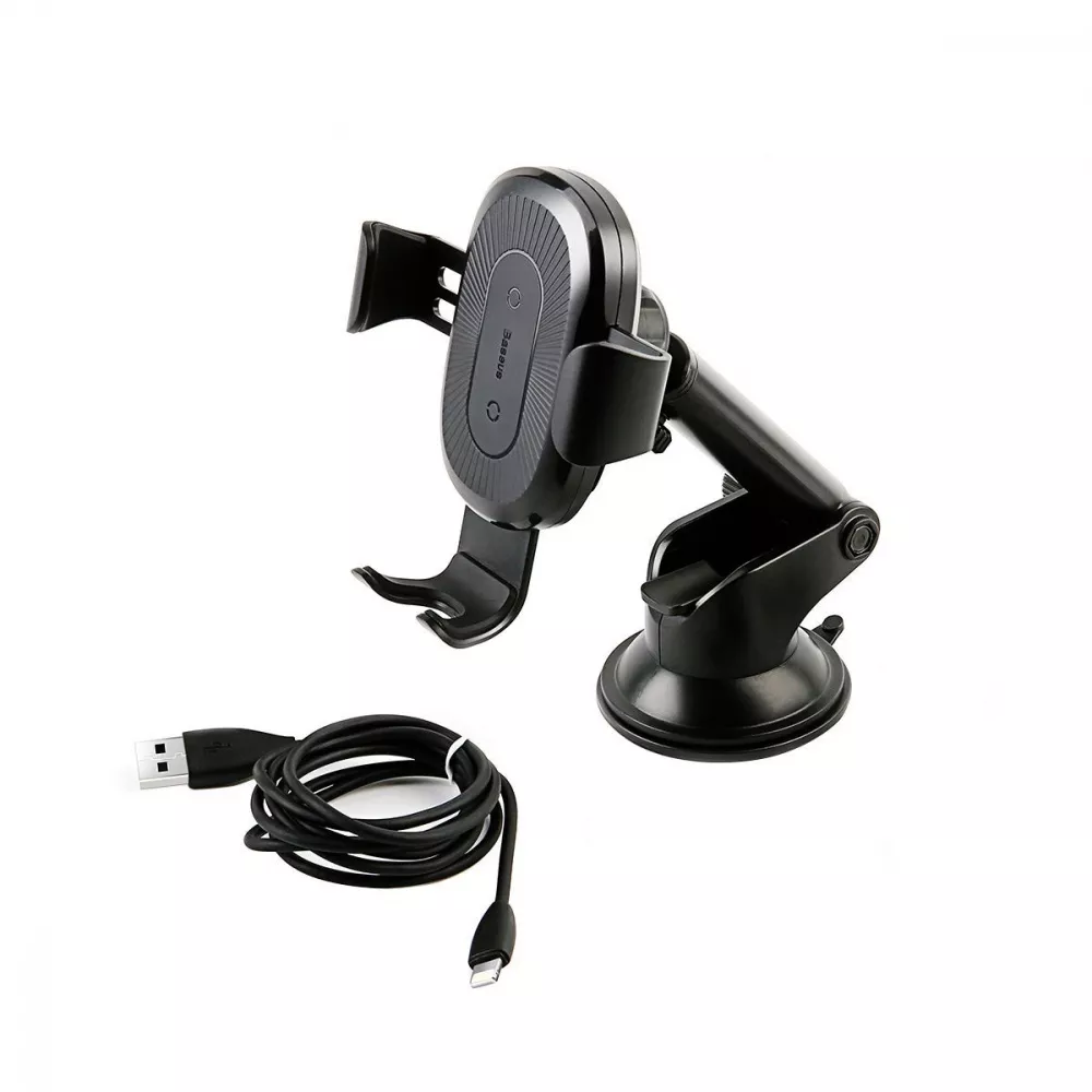 Автомобільний тримач з Бездротовим ЗП Baseus Gravity Car Mount (Osculum Type) 1.7A — Придбати в Україні - фото 4