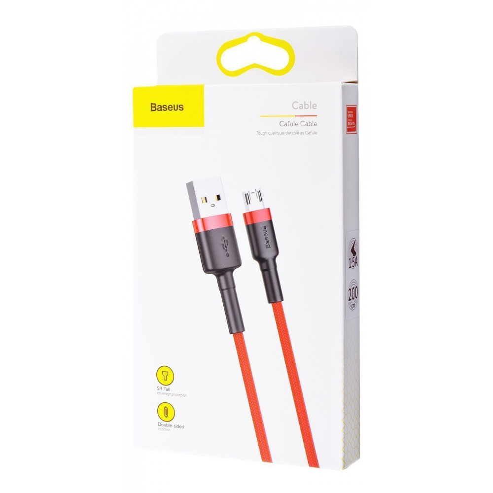 Кабель Baseus Cafule Micro USB 2.4A (0.5m) — Придбати в Україні - фото 1