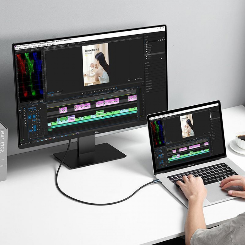 Кабель Baseus Flash Series Full Featured Type-C to Type-C USB 4.0 100W (1m) — Придбати в Україні - фото 1