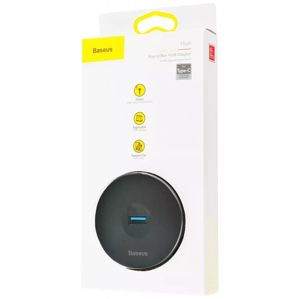 USB-Хаб Baseus Round Box Type-C to USB 3.0 + 3USB 2.0 — Придбати в Україні