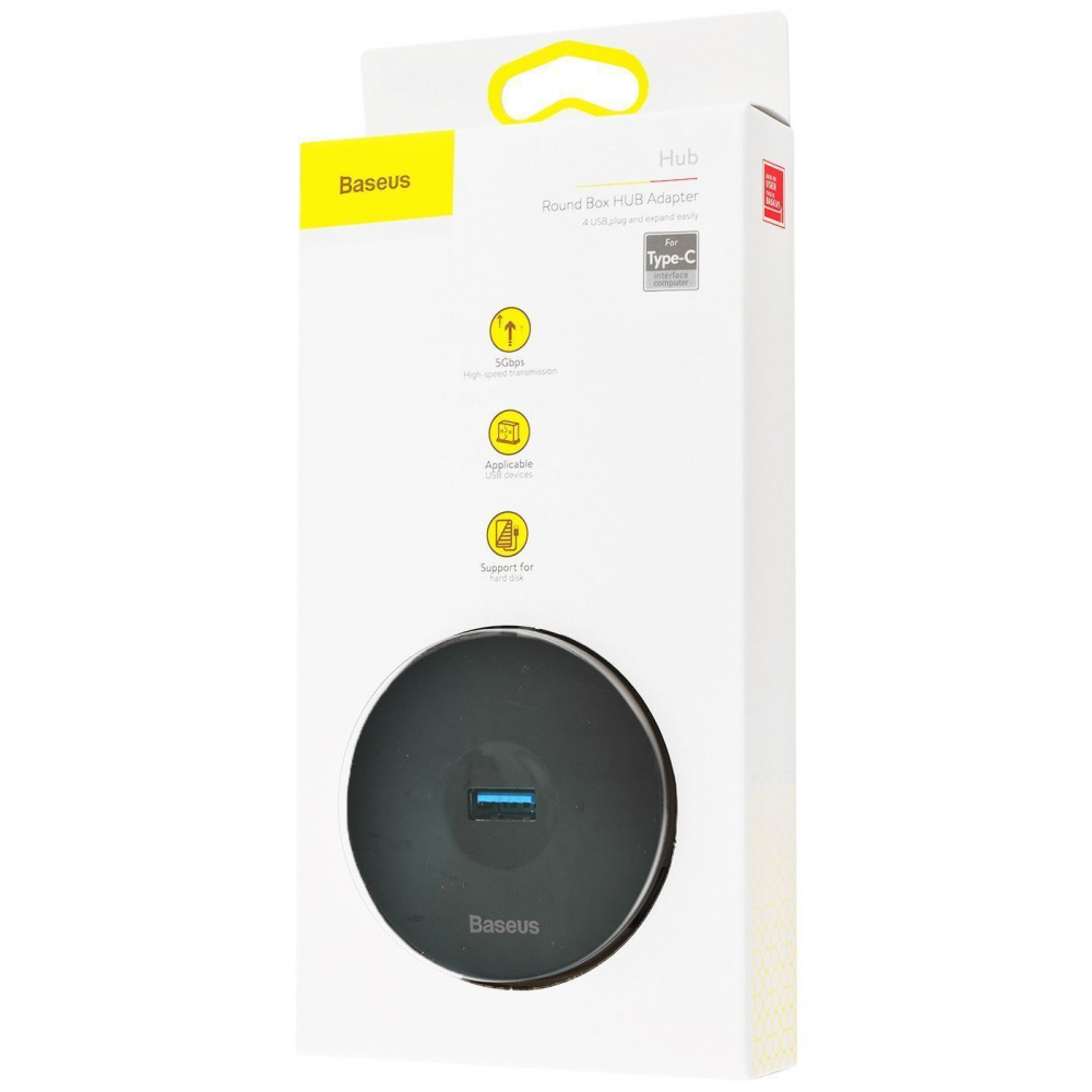 USB-Хаб Baseus Round Box Type-C to USB 3.0 + 3USB 2.0 — Придбати в Україні