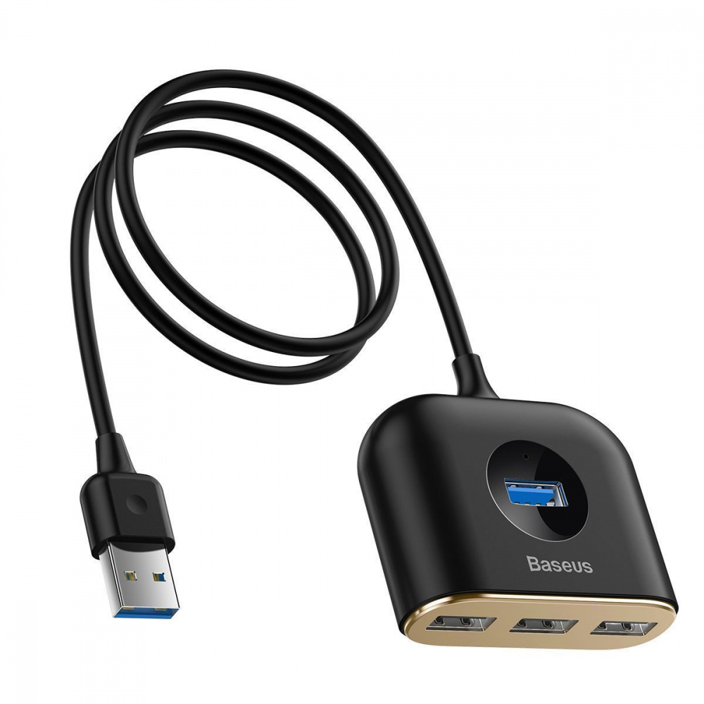 USB-Хаб Baseus Square Round USB to USB 3.0 + 3USB 2.0 (1m) — Придбати в Україні