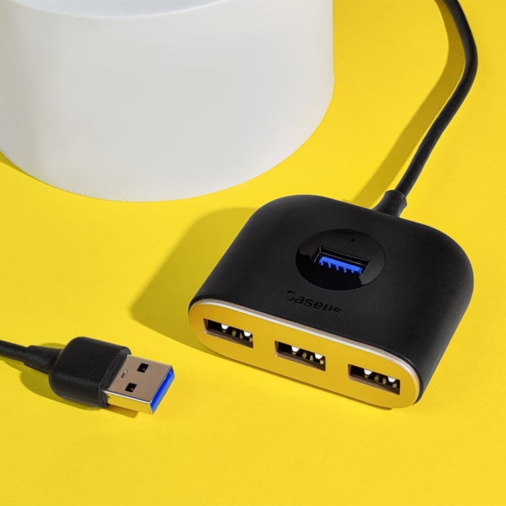 USB-Хаб Baseus Square Round USB to USB 3.0 + 3USB 2.0 (1m) — Придбати в Україні - фото 3