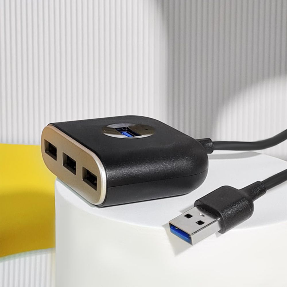 USB-Хаб Baseus Square Round USB to USB 3.0 + 3USB 2.0 (1m) — Придбати в Україні - фото 3