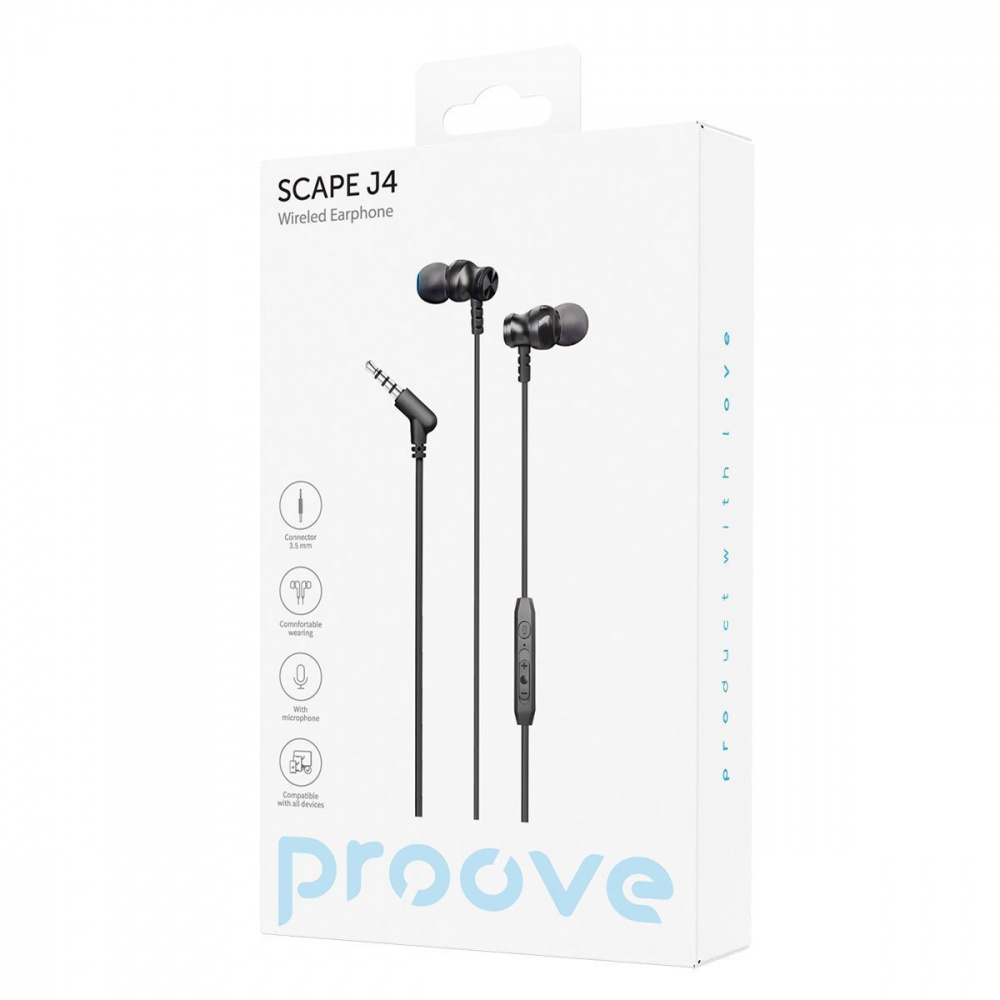 Провідні навушники Proove Scape J4 (3.5mm) — Придбати в Україні - фото 1