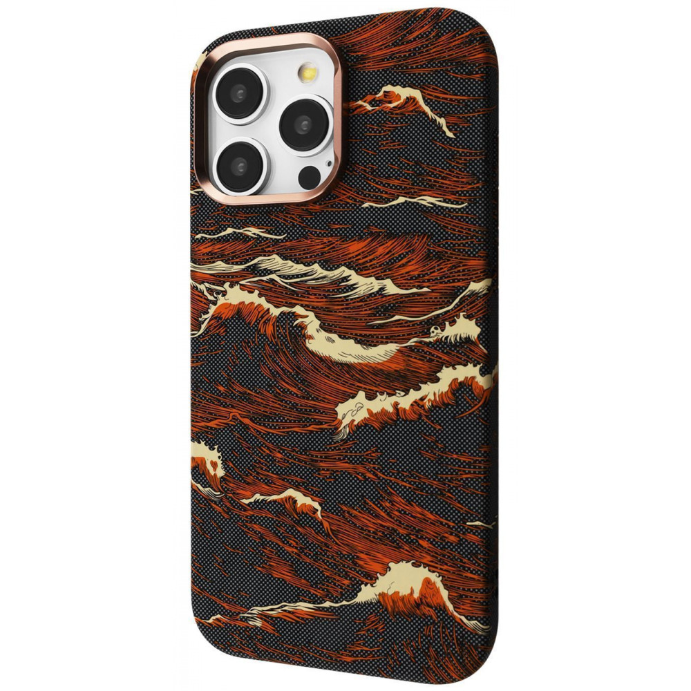 Чохол Proove Gleam Case with Magnetic Ring iPhone 16 Pro Max gold ocean (PCGCIP16PM72) Океанічний золотий на малюнкі №1