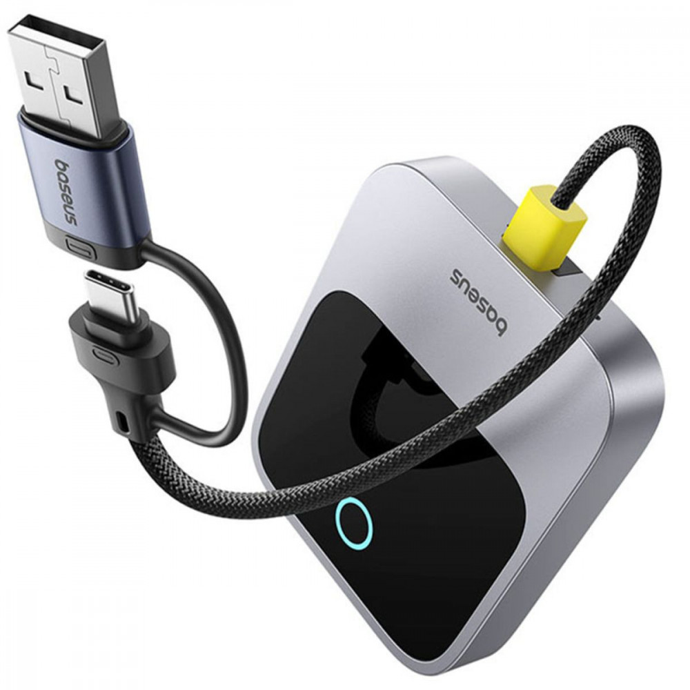 Беспроводной адаптер Baseus SafeJourney Series  CarPlay space gray на картинке №3