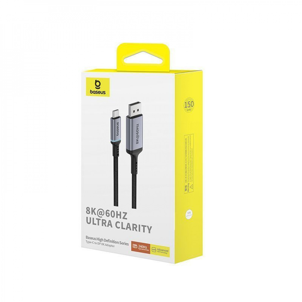 Кабель Baseus High Definition Series Type-C to DP 8K Adapter 1.5m — Придбати в Україні
