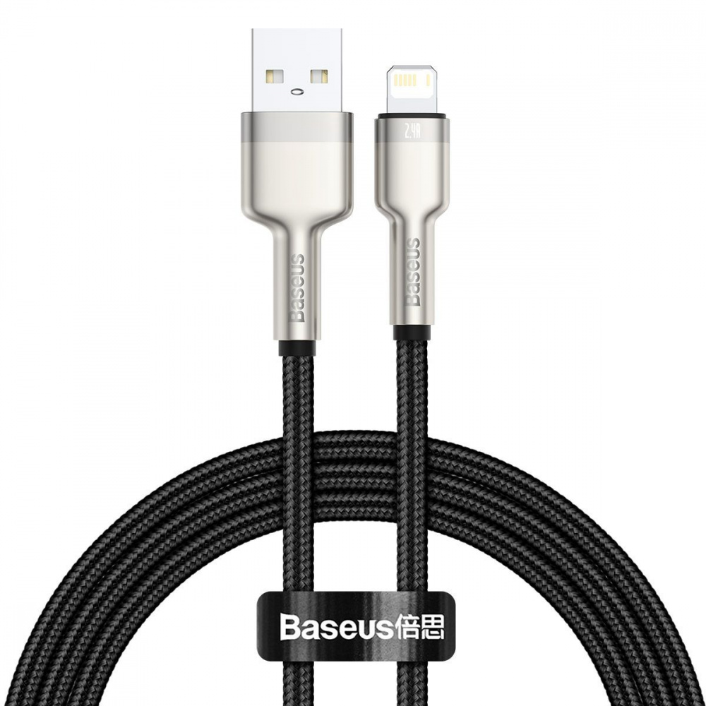 Кабель Baseus Cafule Metal Lightning 2.4A (1m) — Придбати в Україні - фото 6