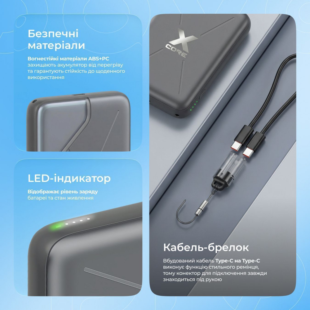 Портативна Батарея Proove X-Core 22.5W 10000mAh — Придбати в Україні - фото 25