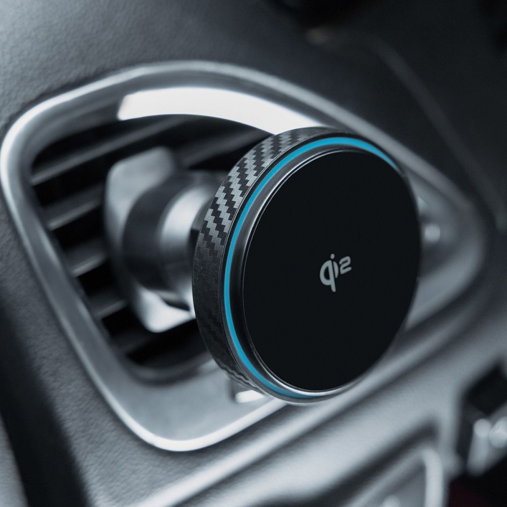 Автодержатель с Беспроводной Зарядкой Proove Graphite Circle Qi2 15W - фото 2