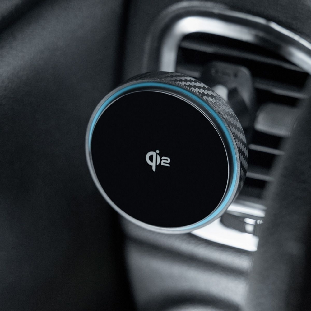 Автодержатель с Беспроводной Зарядкой Proove Graphite Circle Qi2 15W - фото 3