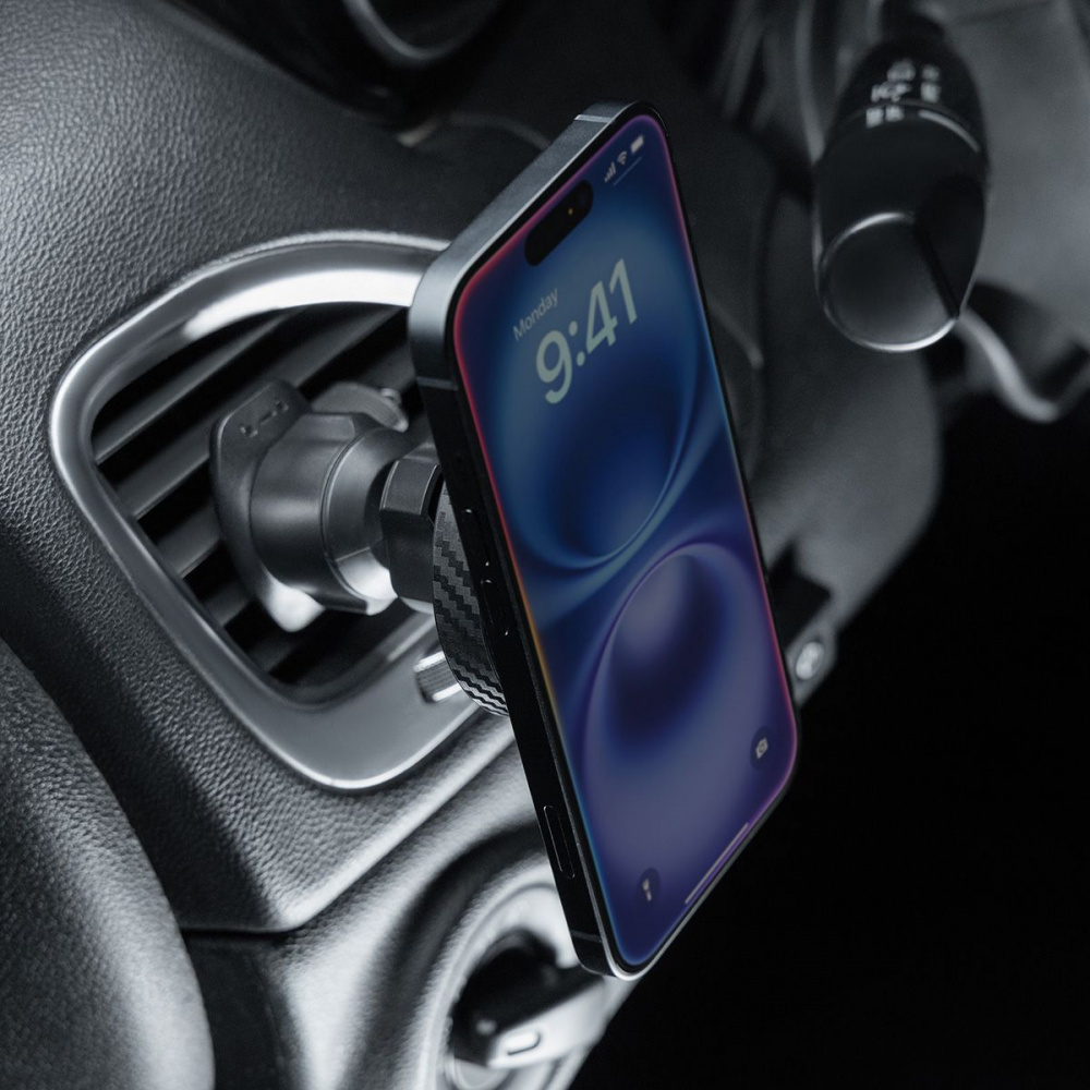 Автодержатель с Беспроводной Зарядкой Proove Graphite Circle Qi2 15W - фото 4