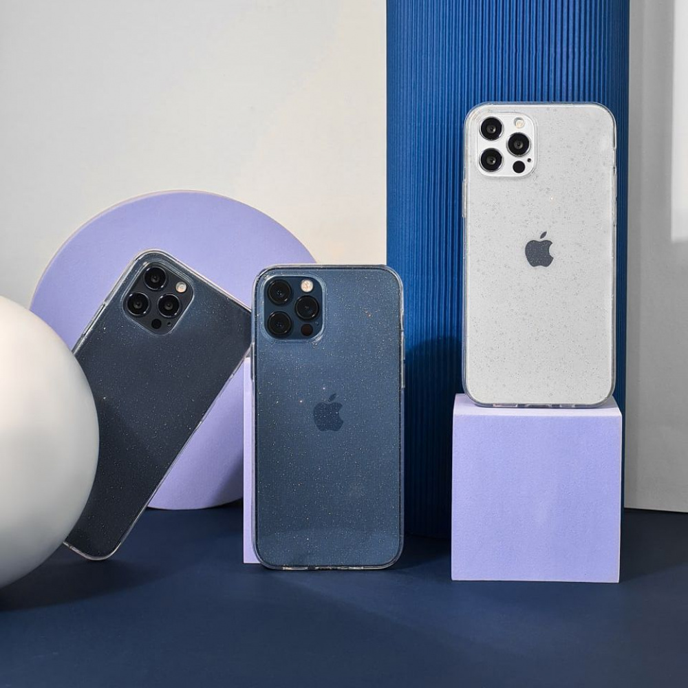 Чохол High quality silicone with sparkles 360 protect iPhone 12 mini — Придбати в Україні - фото 1