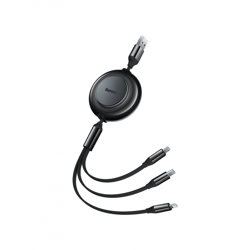 Кабель Baseus Bright Mirror 2 Series 3-in-1 (Micro USB+Lightning+Type-C) 3.5A (1.1m) — Придбати в Україні - фото 1