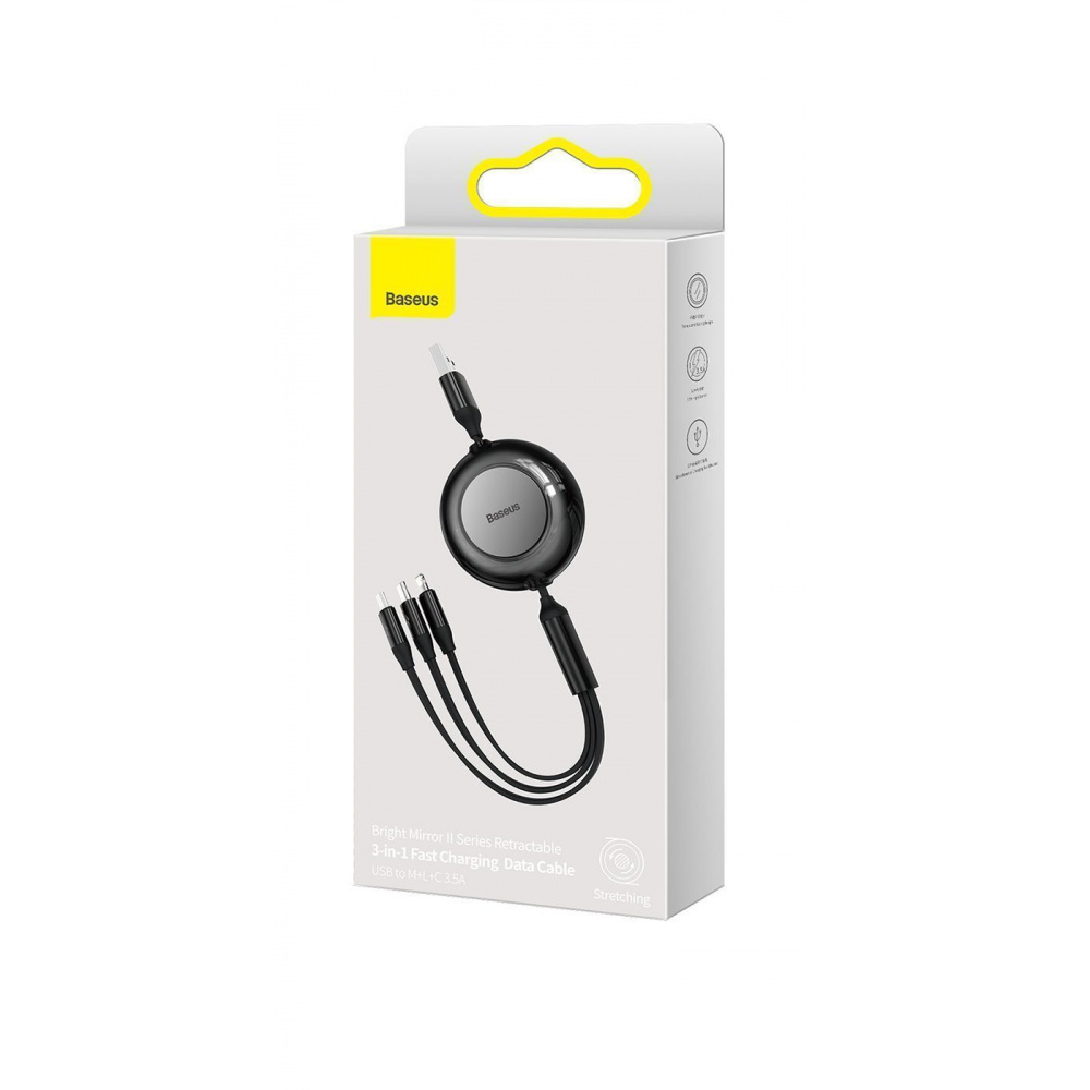 Кабель Baseus Bright Mirror 2 Series 3-in-1 (Micro USB+Lightning+Type-C) 3.5A (1.1m) — Придбати в Україні